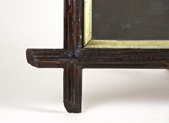 Rustic Austrian Black Forest Rustic Wall Mirror, 1880s-TQA-1322103