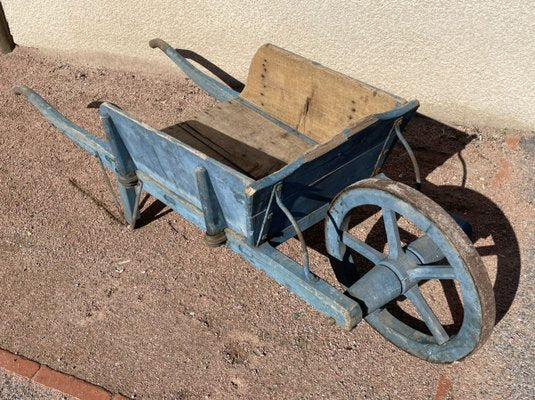 Rustic Blue Wheelbarrow-SDV-898086