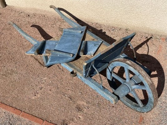 Rustic Blue Wheelbarrow-SDV-898086