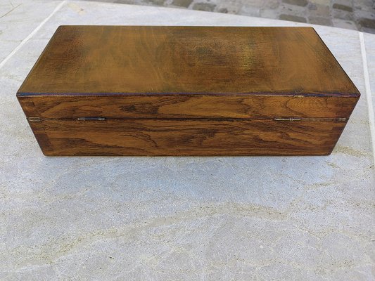 Rustic Box in Chestnut Wood Built with Interlocking System without Nails, 1970s-ZFY-1756465