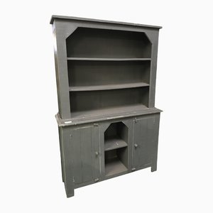 Rustic Grey Crockery Cabinet-HLV-1428703