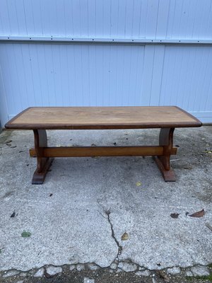 Rustic Monastery Coffee Table in Oak, 1950-ZYJ-2024575