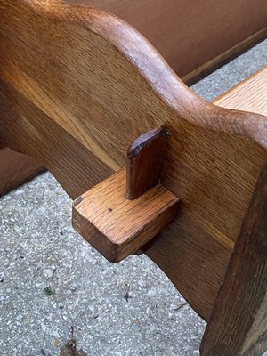 Rustic Monastery Coffee Table in Oak, 1950-ZYJ-2024575