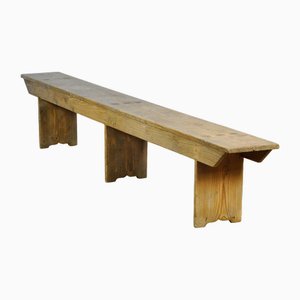 Rustic Pine Bench, 1960s-IW-1792587