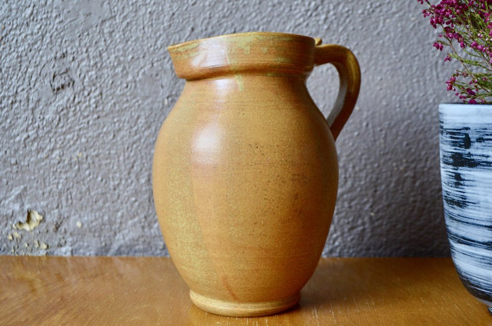 Rustic Sandstone Pitcher, 1960s