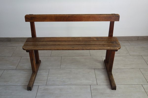 Rustic School Bench, 1950s-XTZ-1445039