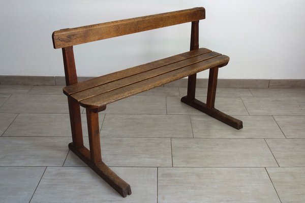 Rustic School Bench, 1950s-XTZ-1445039