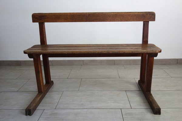 Rustic School Bench, 1950s-XTZ-1445039