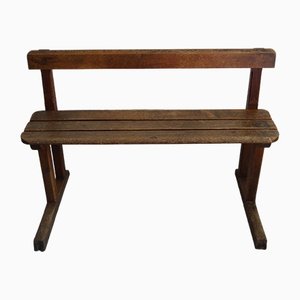 Rustic School Bench, 1950s-XTZ-1445039