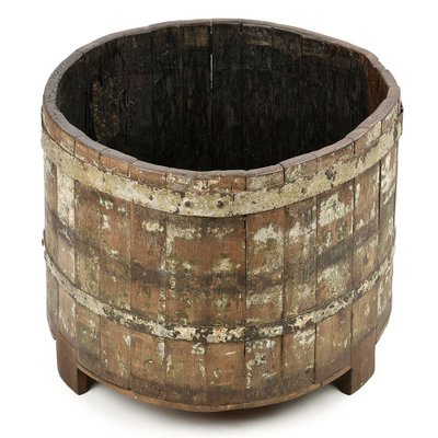 Rustic Solid Wood Barrel-NQ-1798459