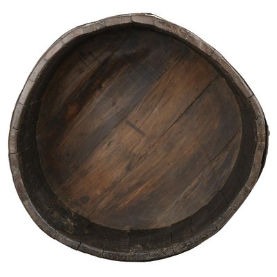 Rustic Solid Wood Barrel-NQ-1798459