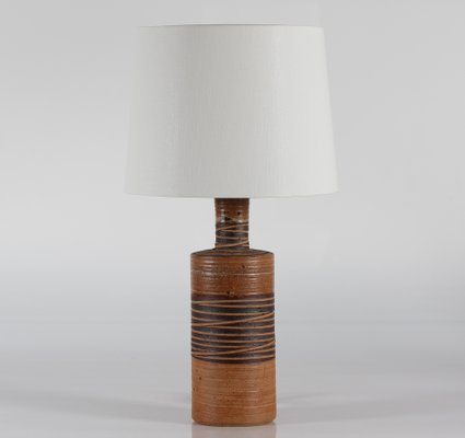 Rustic Stoneware Table Lamp from Tue Poulsen, Denmark, 1970s-QQ-1417533