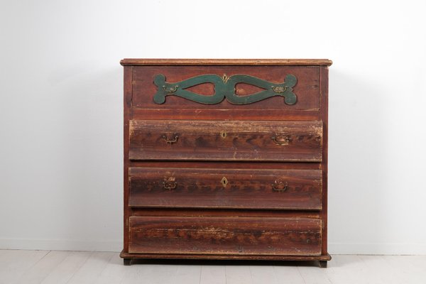 Rustic Swedish Pine Chest of Drawers, Early 19th Century-MJF-933663