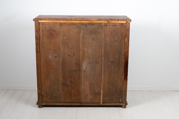 Rustic Swedish Pine Chest of Drawers, Early 19th Century-MJF-933663