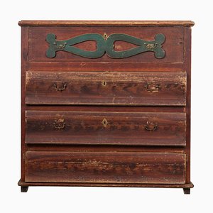 Rustic Swedish Pine Chest of Drawers, Early 19th Century-MJF-933663