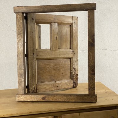 Rustic Window in Pine with Mirailla-JXY-1776283