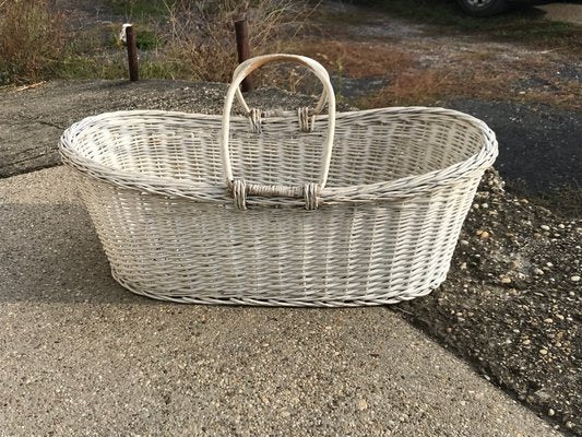 Rustic Wood Basket, 1960s-OXJ-743649