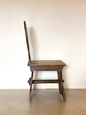 Rustic Wooden Chairs, 1960s, Set of 6-NPC-1309690