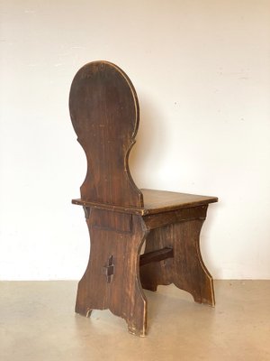 Rustic Wooden Chairs, 1960s, Set of 6-NPC-1309690