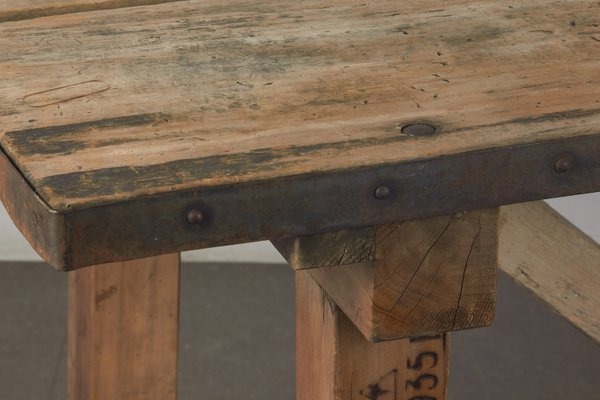 Rustic Wooden Table, 1930s-LMR-2033215