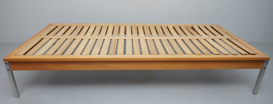 RZ 57 Daybed by Dieter Rams, Otto Zapf & Wilhelm Kimmelmann in Beech & Aluminium, 1961-RST-1166547