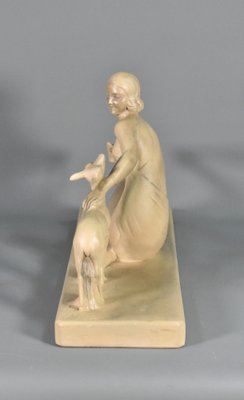 S Melani, Art Deco Figurative Sculpture, 1920s, Plaster-CTD-1792439