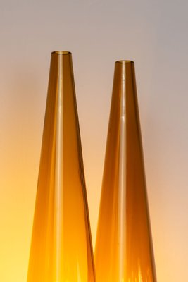 S1987/4 Wall Lamp in Brass with Orange Shades by Hans Agne Jakobsson, 1950s-NHX-2036264