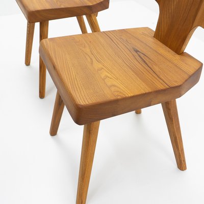 S28 Chair in Elm by Pierre Chapo, France, 1980s-TJQ-1417722