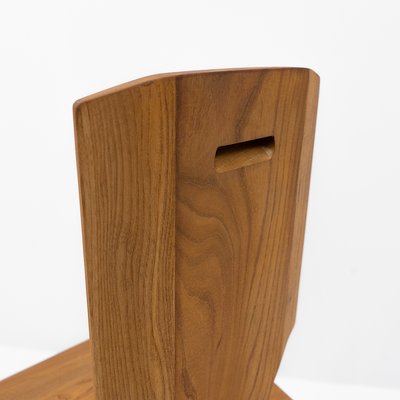 S28 Chair in Elm by Pierre Chapo, France, 1980s-TJQ-1417722