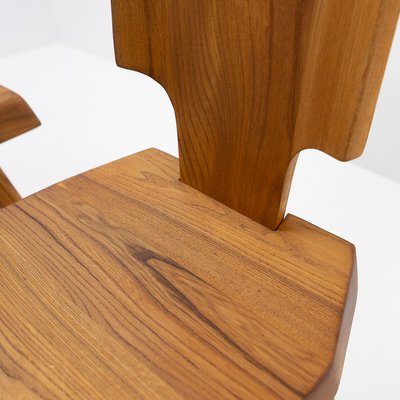 S28 Chair in Elm by Pierre Chapo, France, 1980s-TJQ-1417722