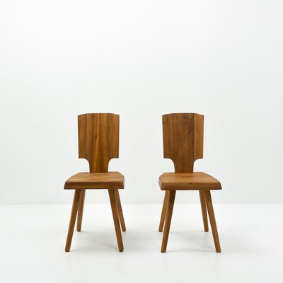 S28 Chair in Elm by Pierre Chapo, France, 1980s-TJQ-1417722