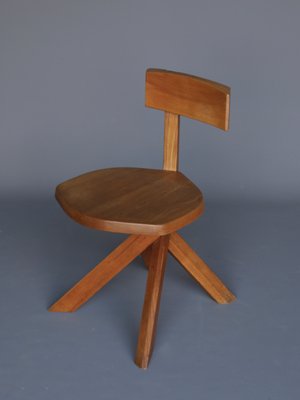 S34 Elm Chair by Pierre Chapo, 1980s-MB-2020706