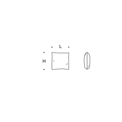 Saba Italia 사각 쿠션 45x45 도면