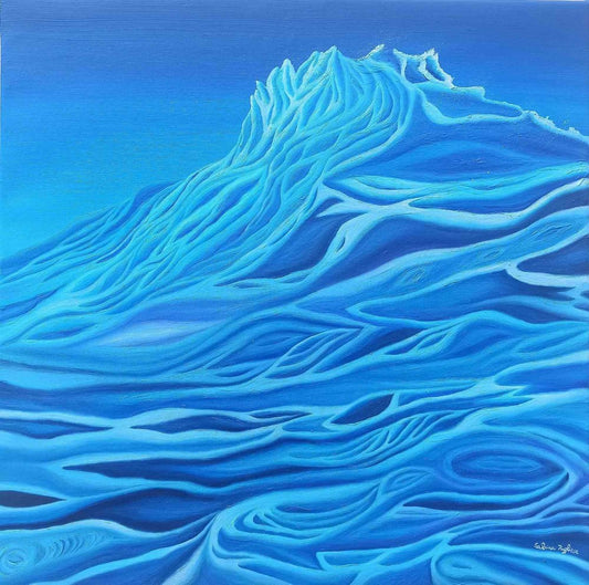 Sabrina Pugliese, The Melting of Glaciers, Original Oil Painting, 2019