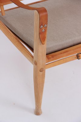 Safari Chair with Natural Leather by Kaare Klint for Rud. Rasmussen-DQ-1582034