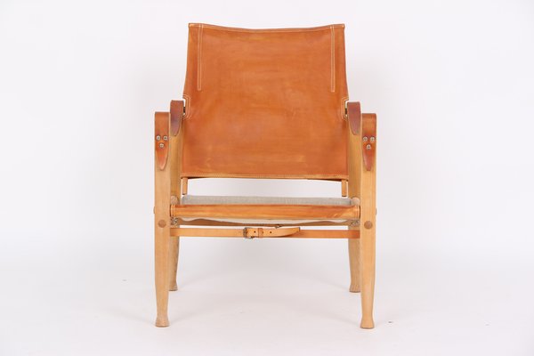 Safari Chair with Natural Leather by Kaare Klint for Rud. Rasmussen-DQ-1582034