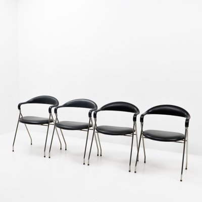 Saffa Chairs by Hans Eichenberger for Dietiker, Switzerland, 1980s, Set of 4-TJQ-1339263