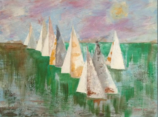 Sailing, 2000s, Watercolor-QOR-2023612