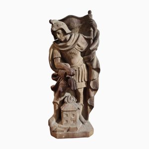 Saint Florian, 19th Century, Limewood-CAQ-1757202