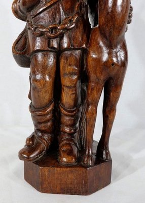 Saint-Hubert, Early 20th Century, Sculpture in Oak-RVK-1183060