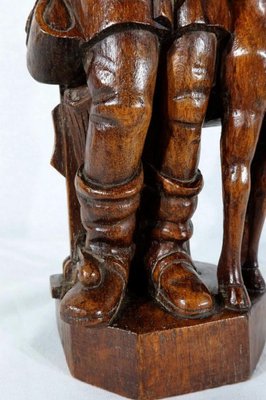 Saint-Hubert, Early 20th Century, Sculpture in Oak-RVK-1183060