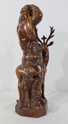 Saint-Hubert, Early 20th Century, Sculpture in Oak-RVK-1183060