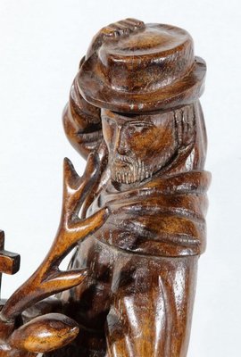 Saint-Hubert, Early 20th Century, Sculpture in Oak-RVK-1183060