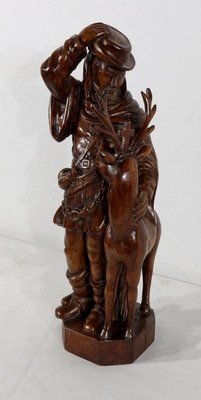 Saint-Hubert, Early 20th Century, Sculpture in Oak-RVK-1183060