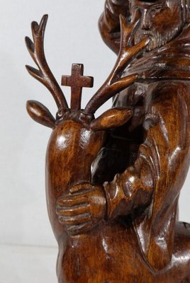 Saint-Hubert, Early 20th Century, Sculpture in Oak-RVK-1183060