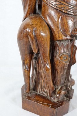 Saint-Hubert, Early 20th Century, Sculpture in Oak-RVK-1183060