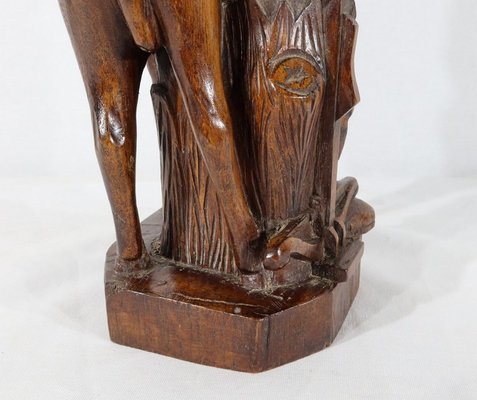 Saint-Hubert, Early 20th Century, Sculpture in Oak-RVK-1183060