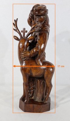 Saint-Hubert, Early 20th Century, Sculpture in Oak-RVK-1183060