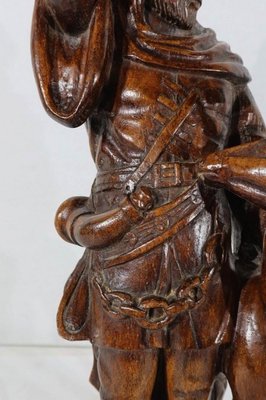 Saint-Hubert, Early 20th Century, Sculpture in Oak-RVK-1183060