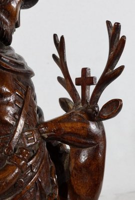 Saint-Hubert, Early 20th Century, Sculpture in Oak-RVK-1183060